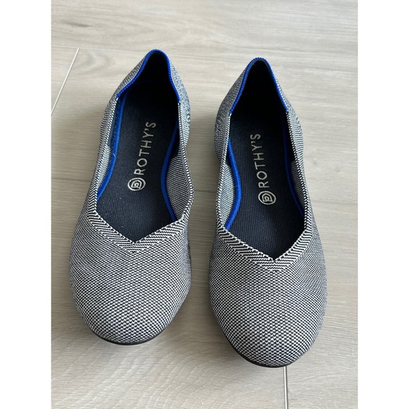 Rothy's Shoes - Rothy's ballet flat Cloud Gray Birdseye round toe 10.5 minimalist casual comfort